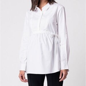 Maternity White Women's Blouse